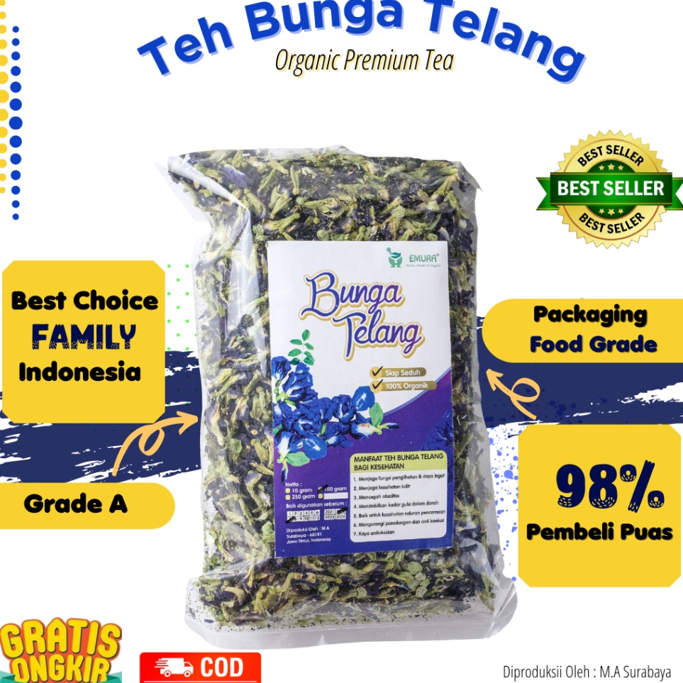 

Direkomendasikan Bunga telang 1 GRAM PREMIUM HALAL Teh Telang KeringTeh BiruButterfly Pea Teh Bunga Telang Kering