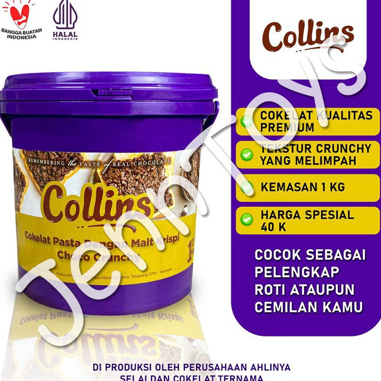 

Promotion JennToys FLASH SALE SELAI GOLDENFIL COLLINS DIP GLAZE COLLINS CRUNCHY 1KG