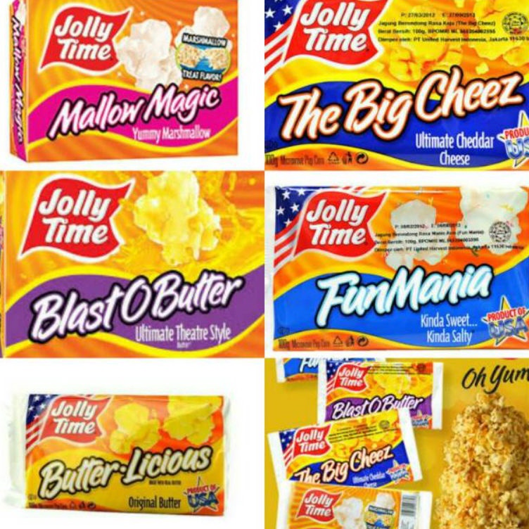 

Top banget Jolly Time Popcorn Jagung popcorn Halal Popcorn enak USA JollyTime