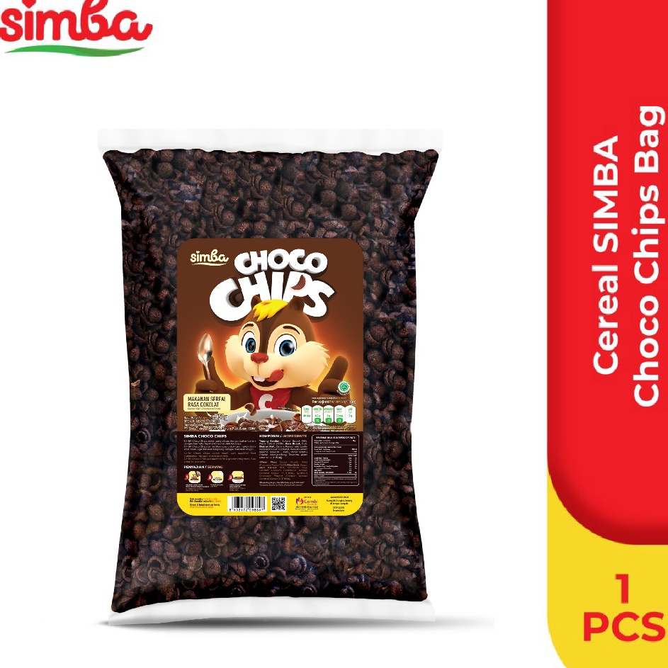 

Real produk Cereal SIMBA Choco Chips Bag 95 gr