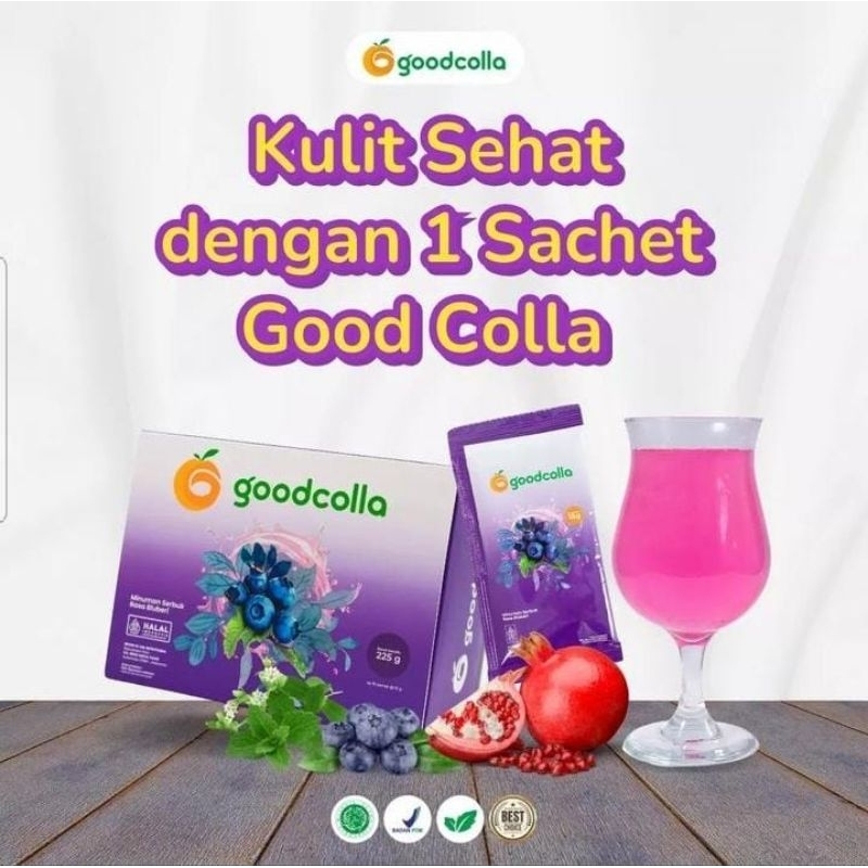 Goodcolla Minuman Kolagen Pencerah Kulit Badan Suplemen Good Collagen Bpom Ori