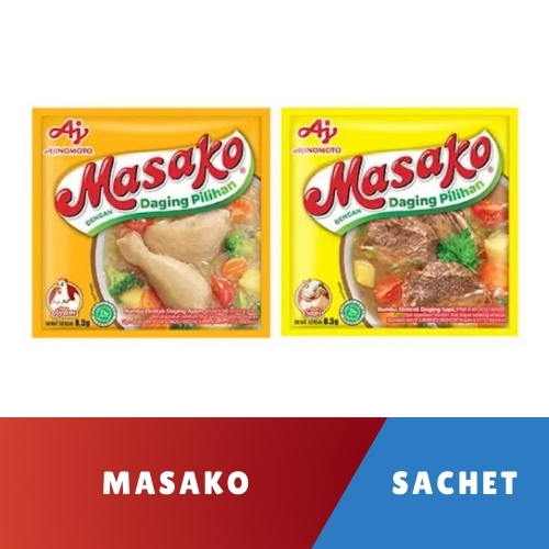 

Masako ayam sapi, penyedap rasa @10g, 1 Lembar 72pcs