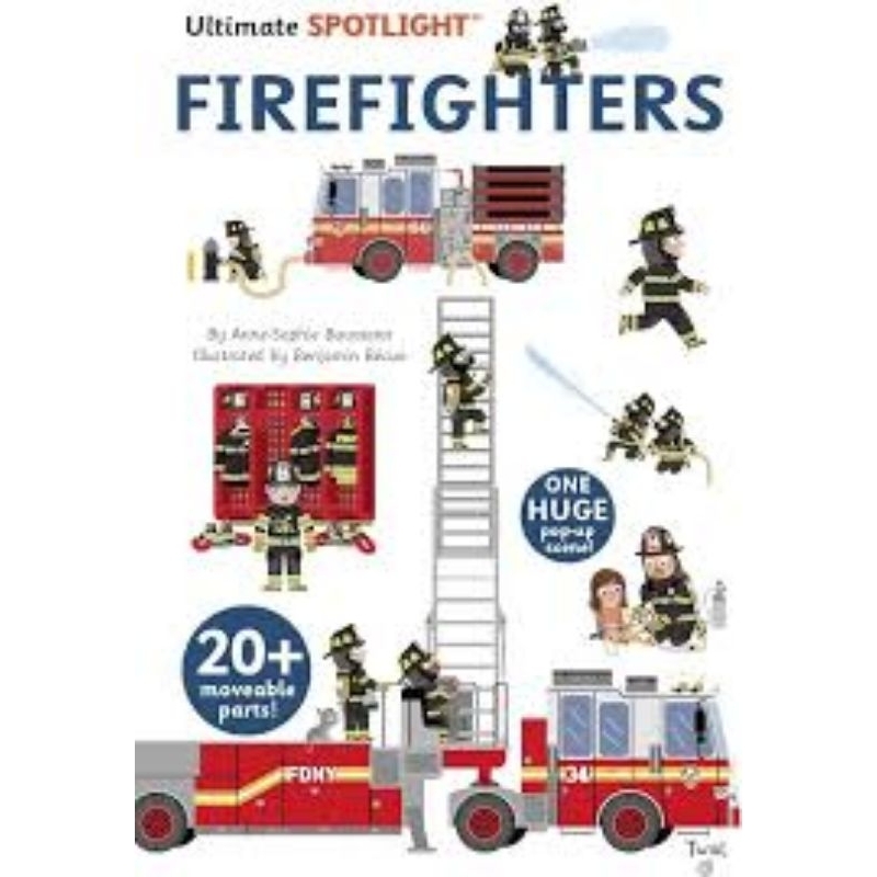 ultimate book of firefighter pop up lift the flap buku anak board book