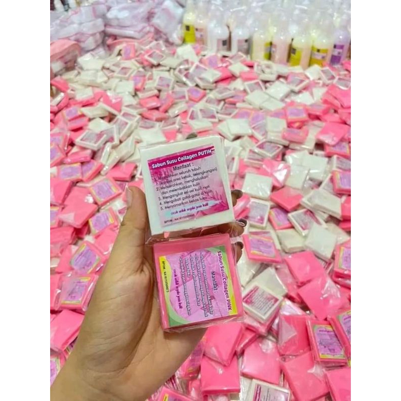6 PCS SABUN SUSU COLLAGEN 6 PCS / 6 BATANG
