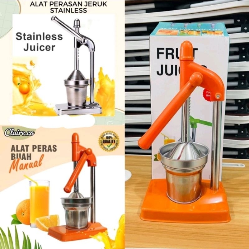 Perasan jeruk stainless / alat peras jeruk stainless / mesin pemeras jeruk manual