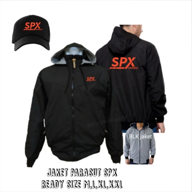 Jaket Parasut Driver Shopee Express (SPX) Terbaru Bonus Topi