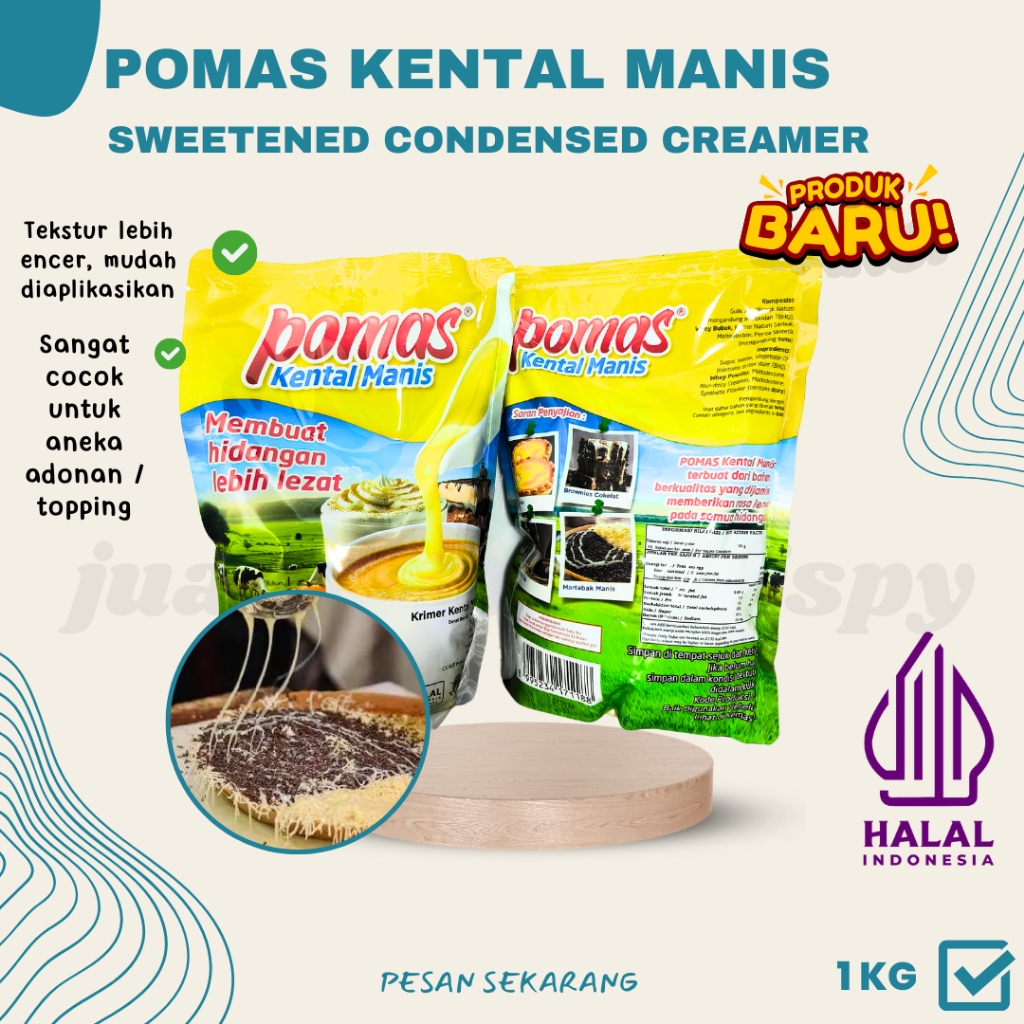 

Susu Kental Manis Pomas / Krimer Kental Manis Kemasan Bantal Pouch