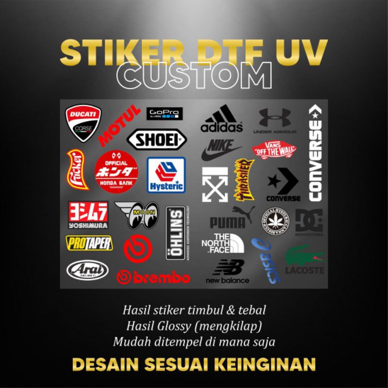 

Stiker DTF UV / Stiker Timbul