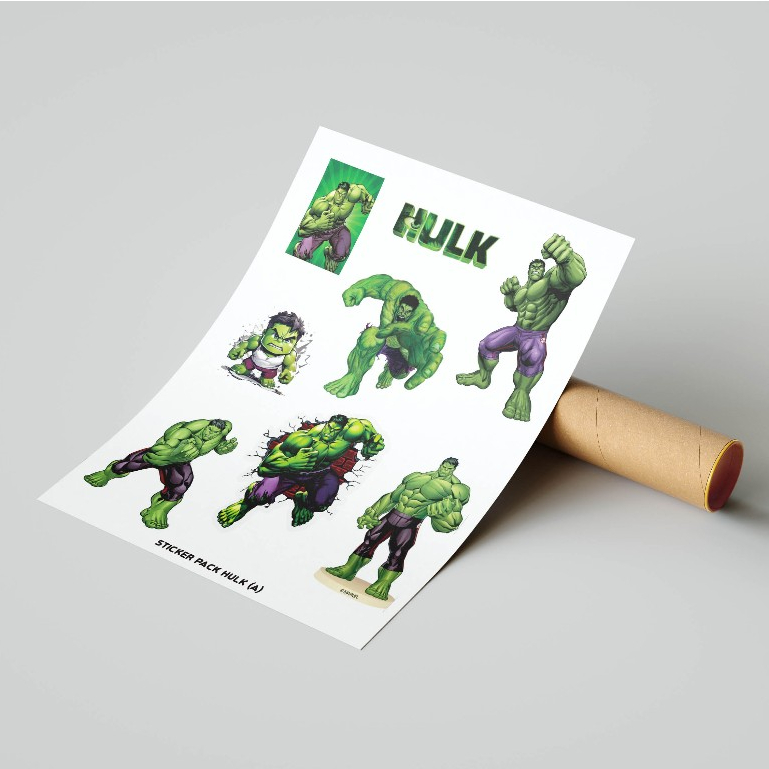 

More.art - Hulk sticker pack, sticker sheet aeshtetic untuk dekorasi scrapbook, journaling