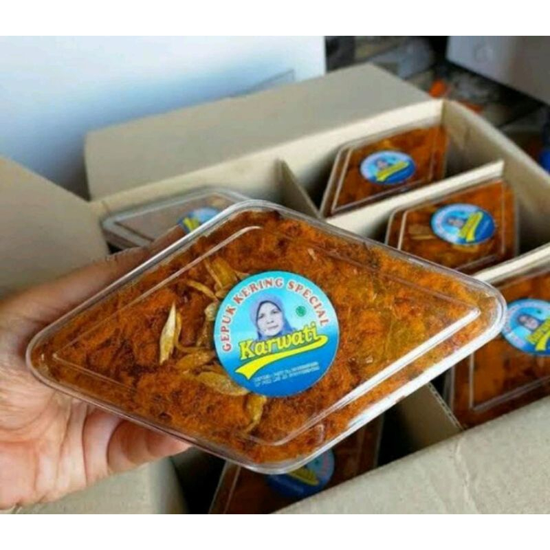 

Gepuk Kering Karwati/Gepuk Ayam|Gepuk Kering Ori/Cemilan Gepuk