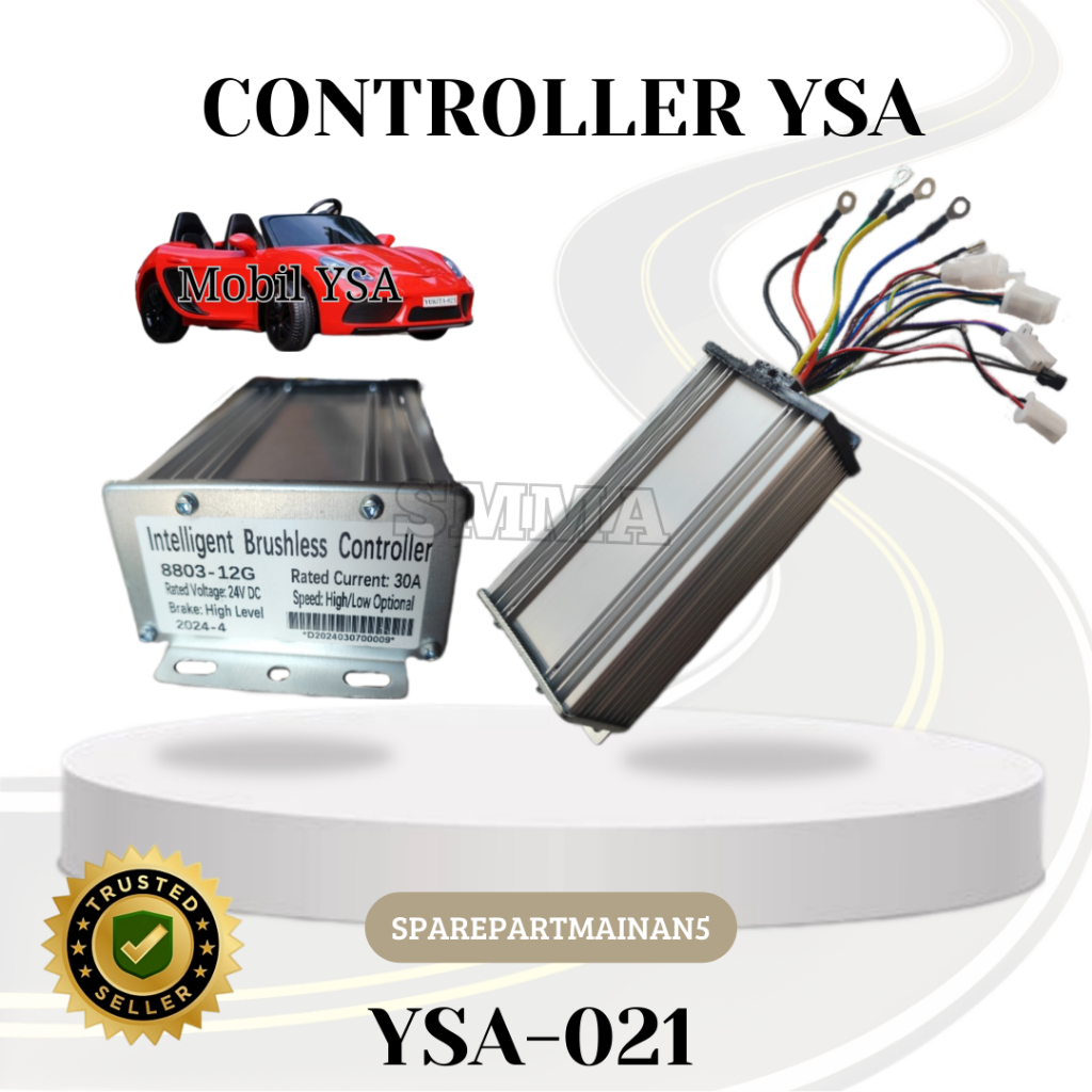 SMA5 || intelligent brushless controller 8803-12G YUKITA YSA 021 031 24V 30A Mobil Mainan Aki Anak