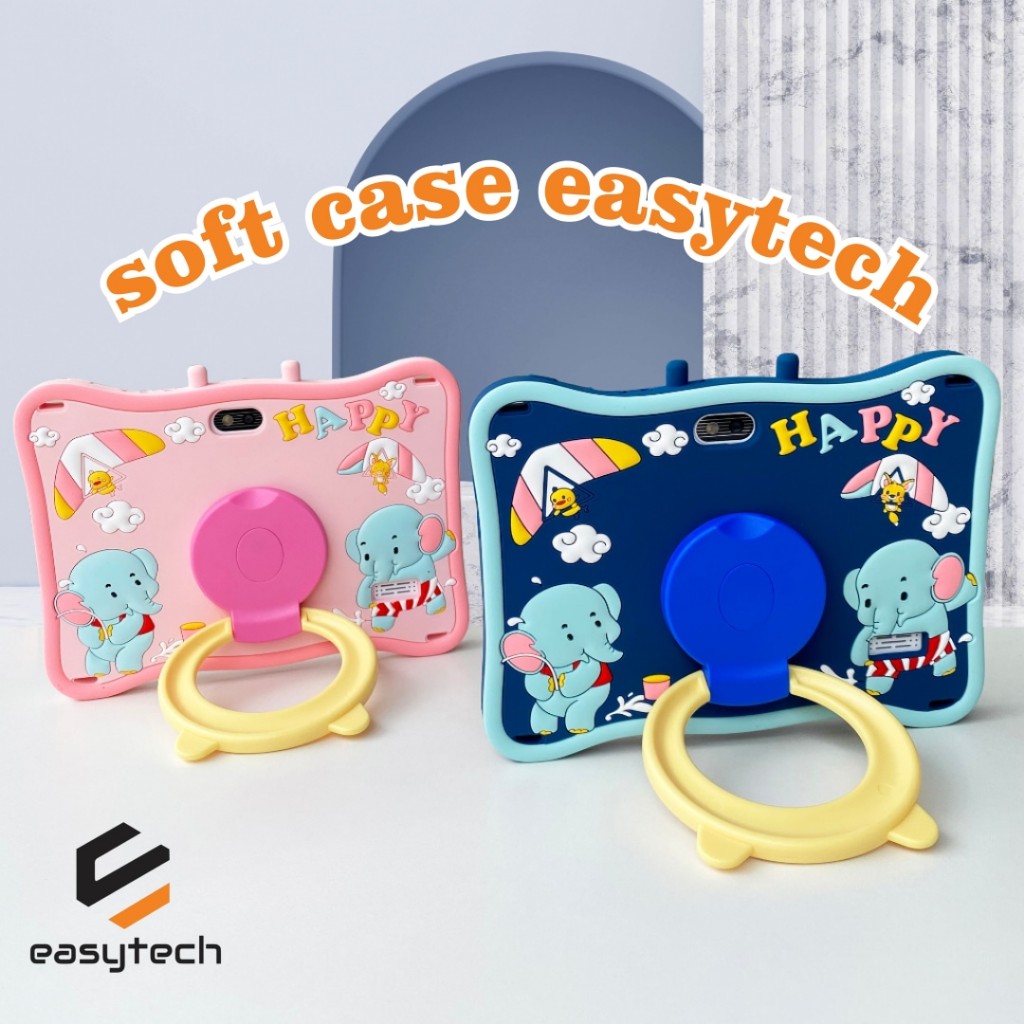 Soft Case Easytech  Tablet /Cover Pelindung Tablet Anak /Stylus Pen/Tali Strap