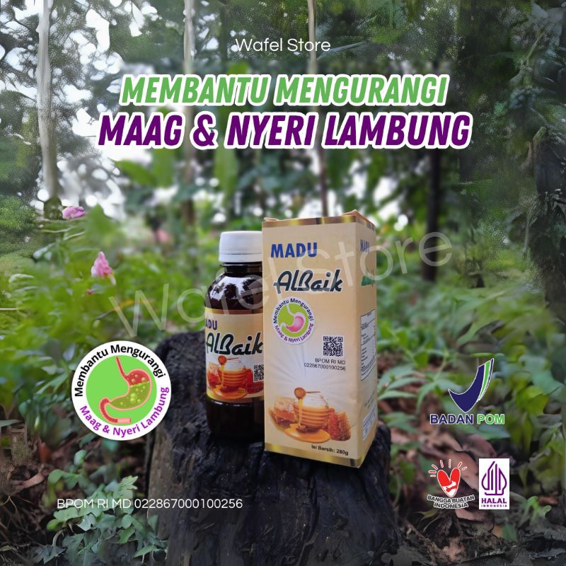 

Madu Albaik Lambung Menyembuhkan Asam Lambung 280 Gram