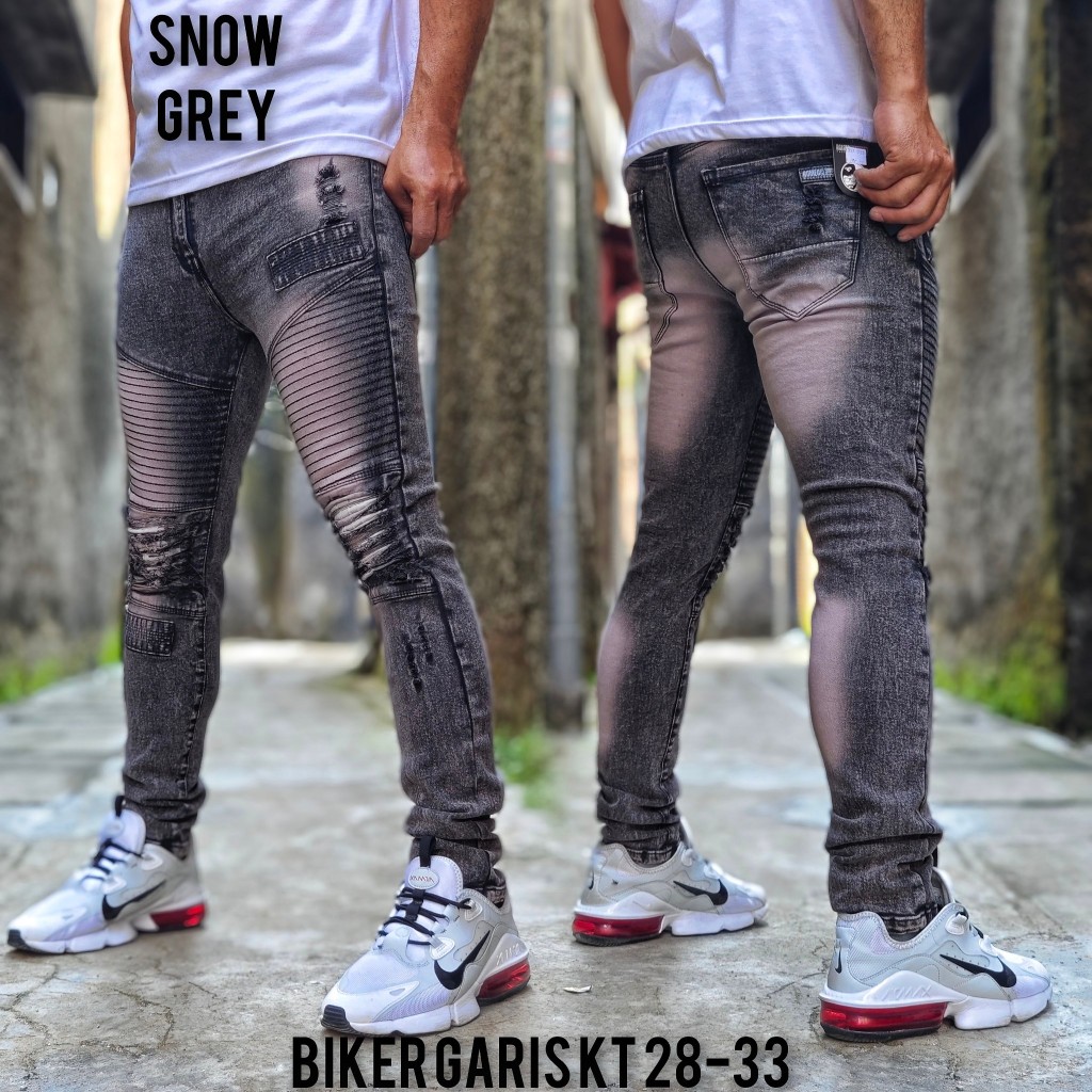 Celana Jeans Bikers Celana Panjang Jeans Bikers Pria Celana Jeans Pria Sobek Bikers Celana Pria Jean