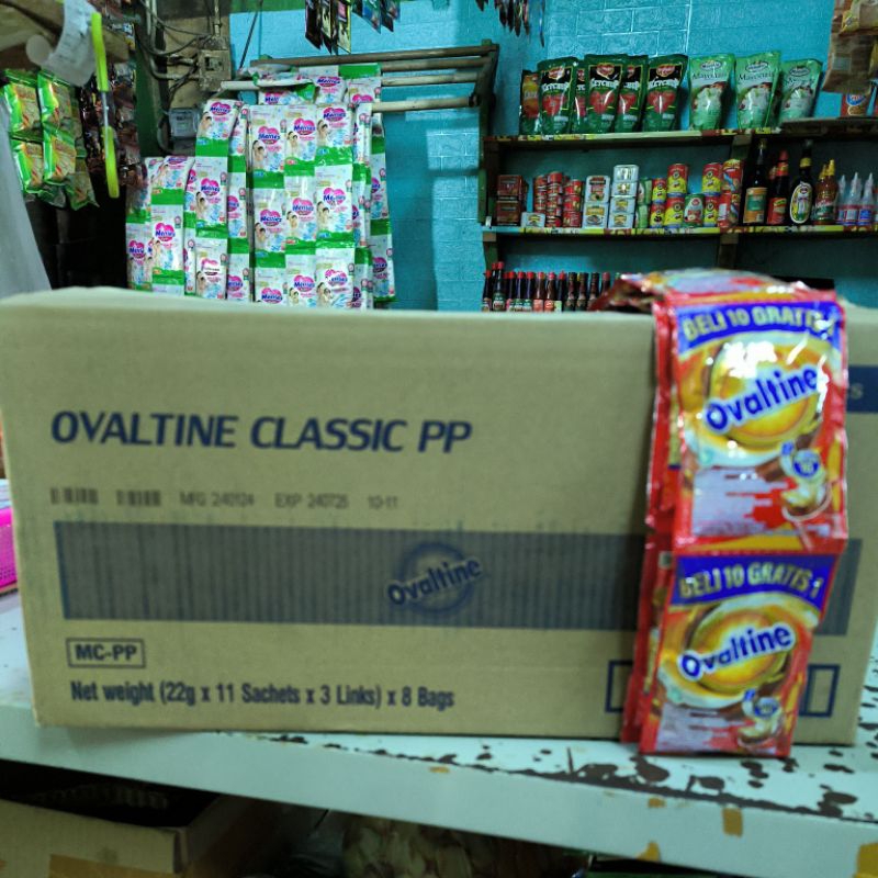 

1 Dus Susu Ovaltine Sachet isi 8 Pak x 3 Renceng x 10 Sachet x 22 Gram