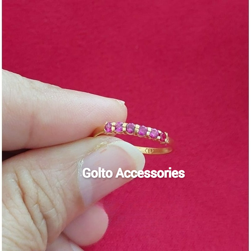 Cincin Listring emas muda 0,5 gram