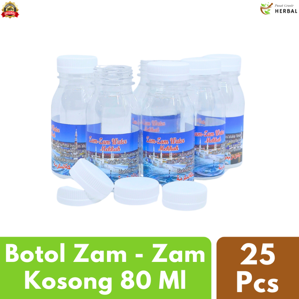 

Ay00! Botol Air Zam Zam / Zamzam Kosong Kecil 30ml 50ml 60ml 80ml 1Pack (30Pcs) Oleh Oleh Haji Dan