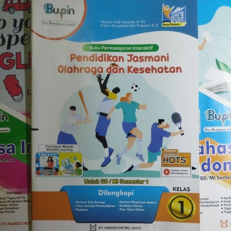 LKS PJOK/Penjasorkes/Penjas SD/MI Kelas 1 Semester 1 K-13