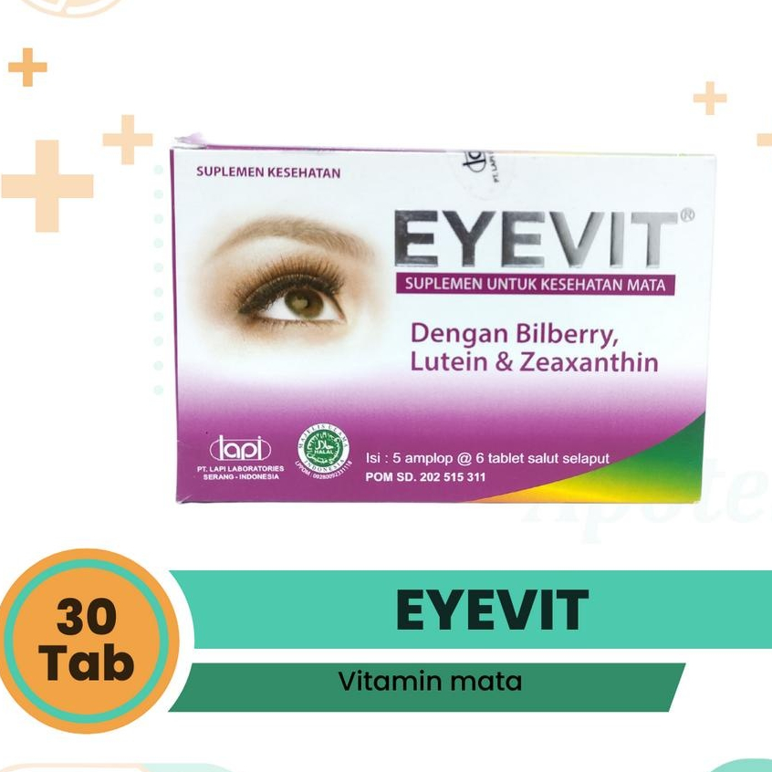 EYEVIT 30 tablet (1 box) - vitamin mata minus terbaik terlaris