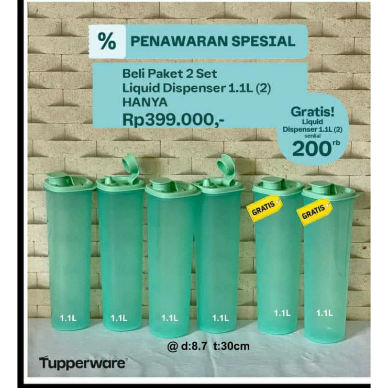 Tempat minyak sayur tupperware