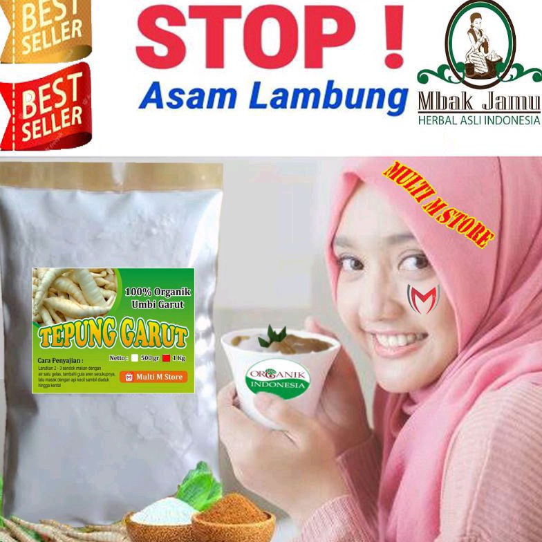 

1 Kg Tepung Pati Garut Super Premium Ampuh Sembuhkan Maag Asam Lambung