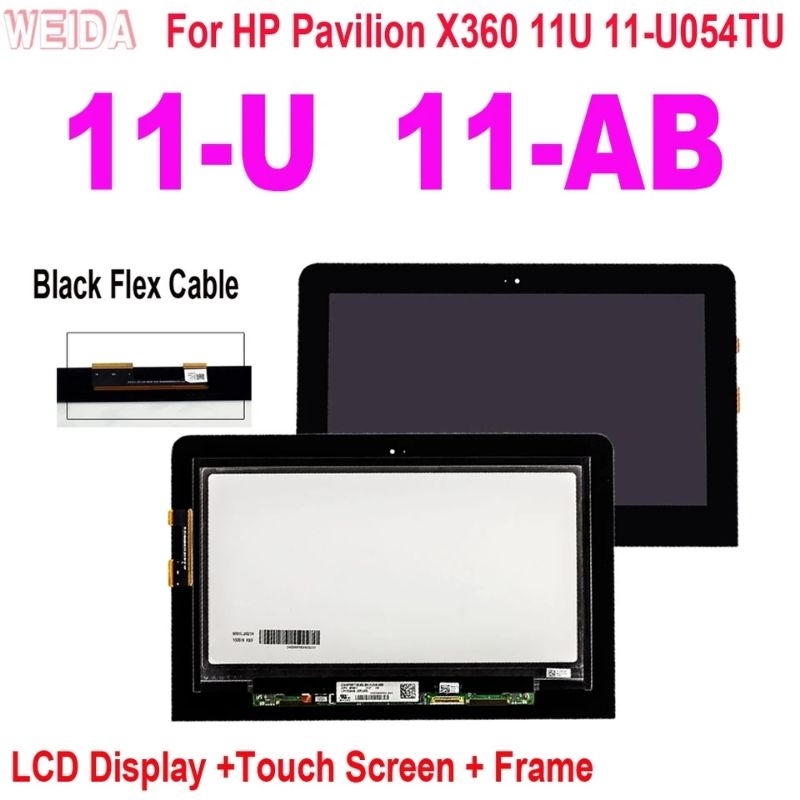 Lcd layar Hp Pavilion x360 11U 11-U 11-AB 11-U054TU Touchscreen