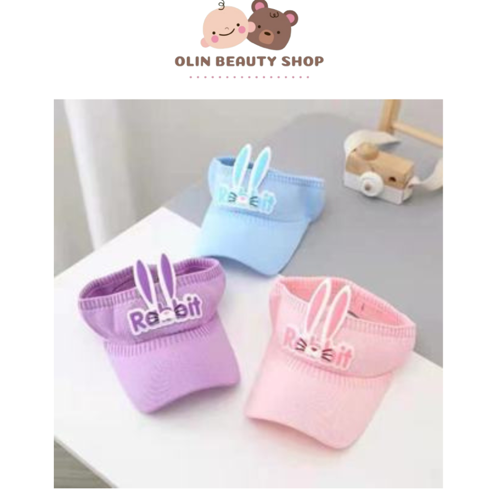 Topi Olahraga Anak Bahan Rajut Motif Kelinci Rabbit Topi Golf Anak Sport Cap Topi Pantai Anak