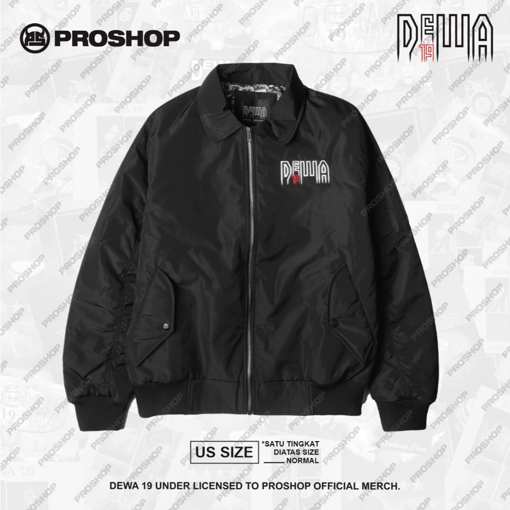 Proshop | Dewa 19 Sayap Bomber Jacket | Hitam