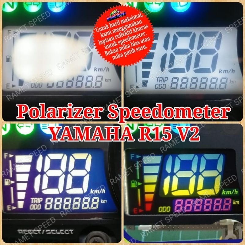 Polarizer speedometer yamaha R15 V2 polaris speedometer r15 v2