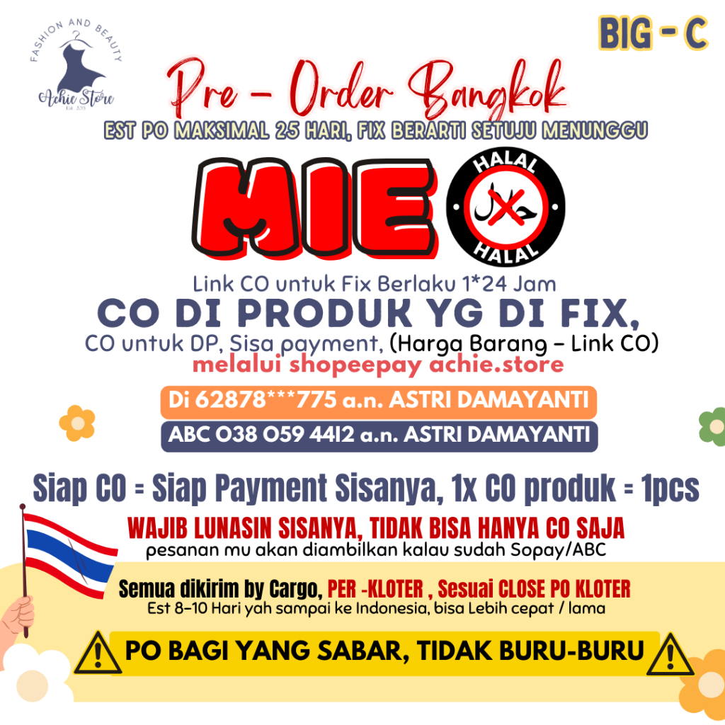 

MIE NON HALAL BIG C