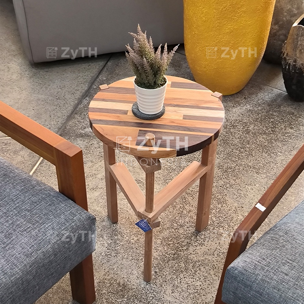 Meja Lipat Kayu Jati dan Sono Keling Aesthetic Berkualitas Ekspor, Coffee Table By Zyth Living.