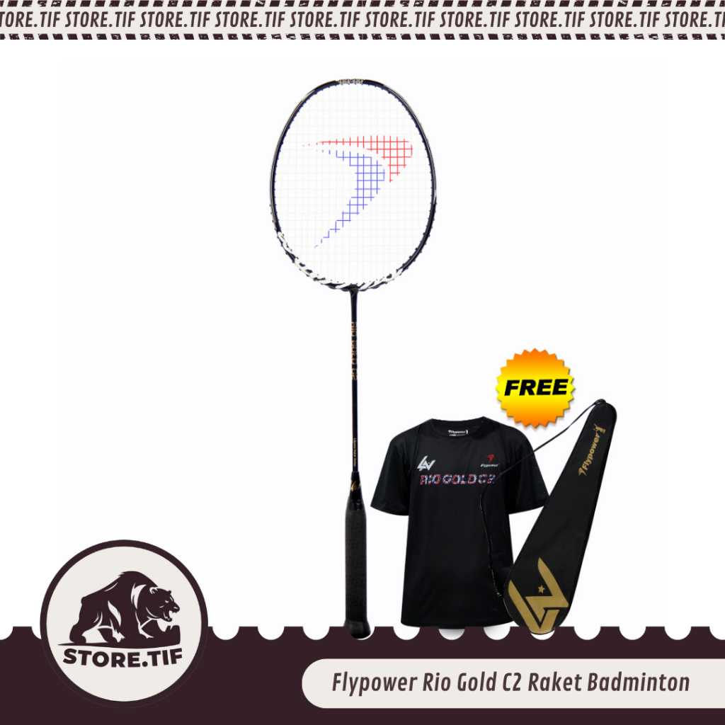 Flypower Rio Gold C2 Raket Badminton