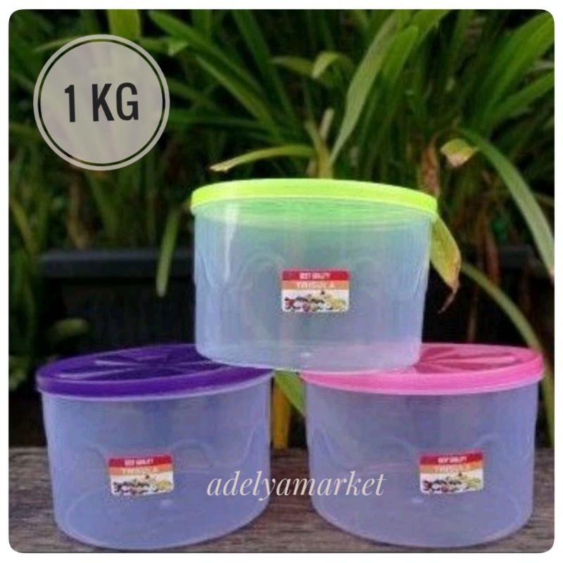 12 pc Toples plastik 1 kg Sula / toples kue kering