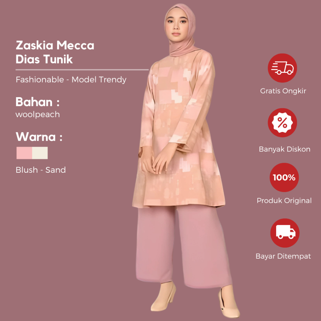 ZM Zaskia Mecca - Dias Tunik Jelita Indonesia Edisi Toraja | Tunik Premium Atasan Wanita Kekinian