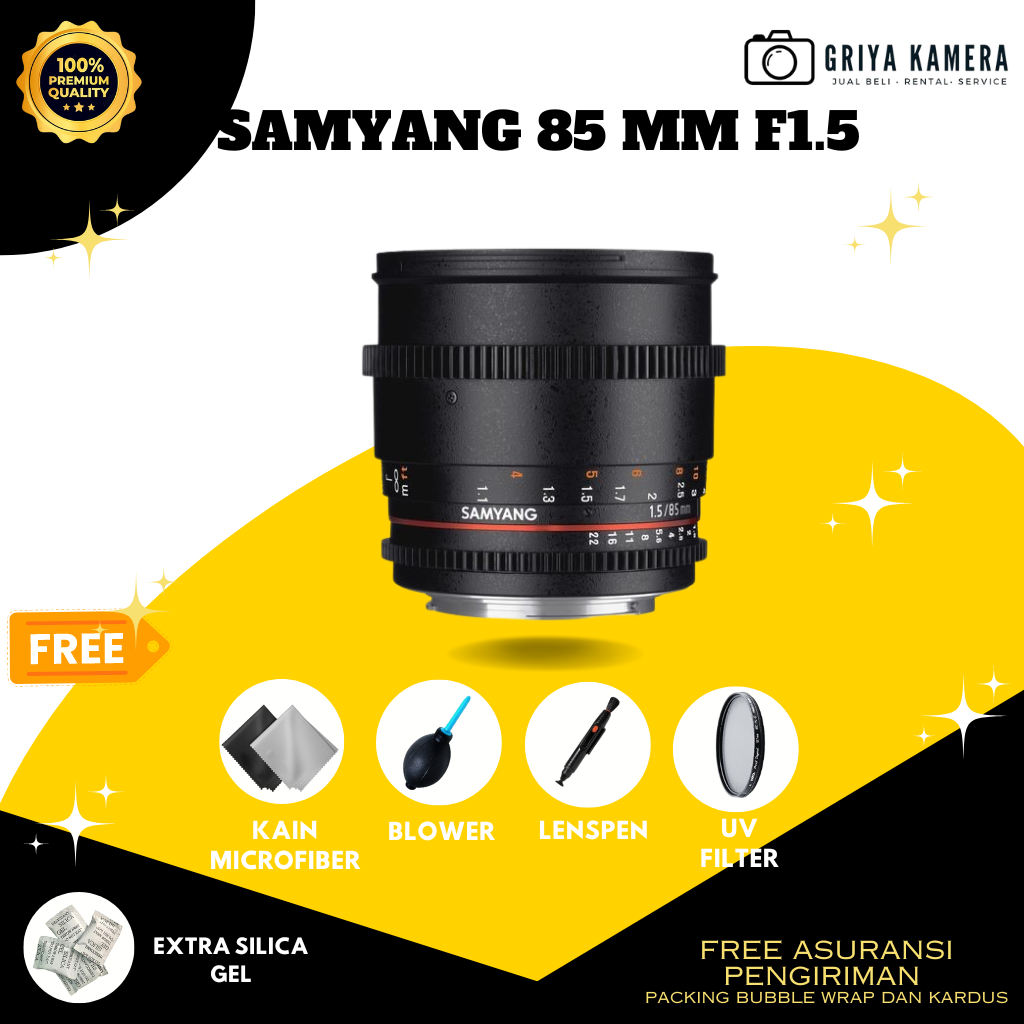 LENSA SAMYANG 85 MM F1.5 MANUAL FOR CANON