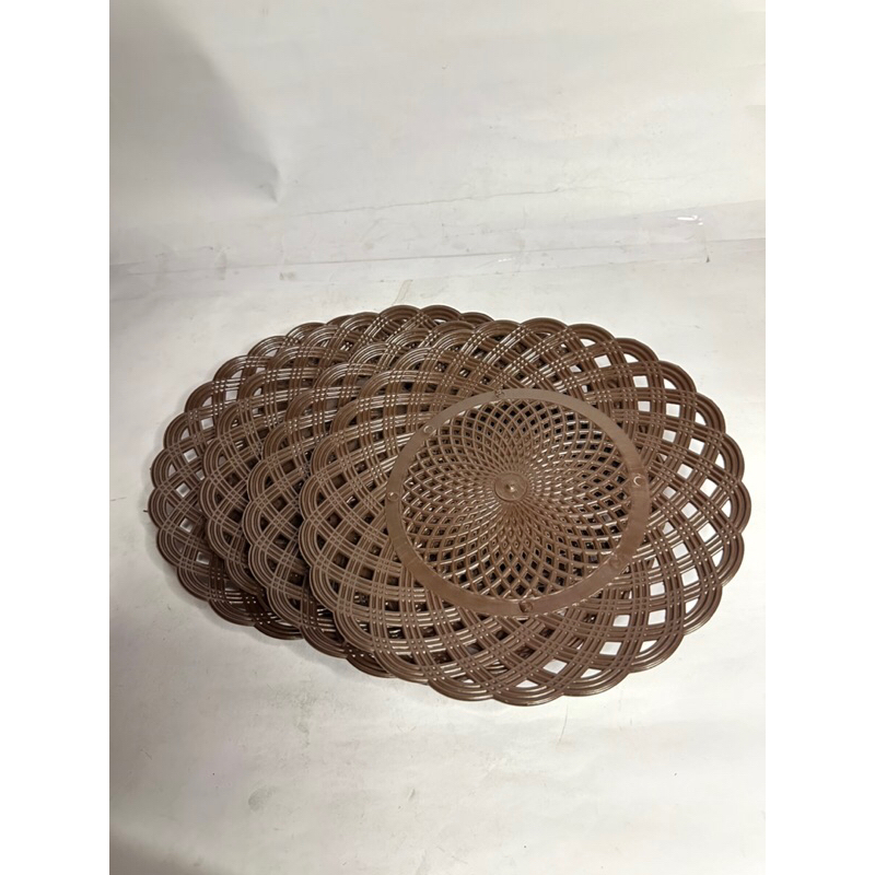 PIRING ANYAM PLASTIK / PIRING ANYAM LIDI PLASTIK