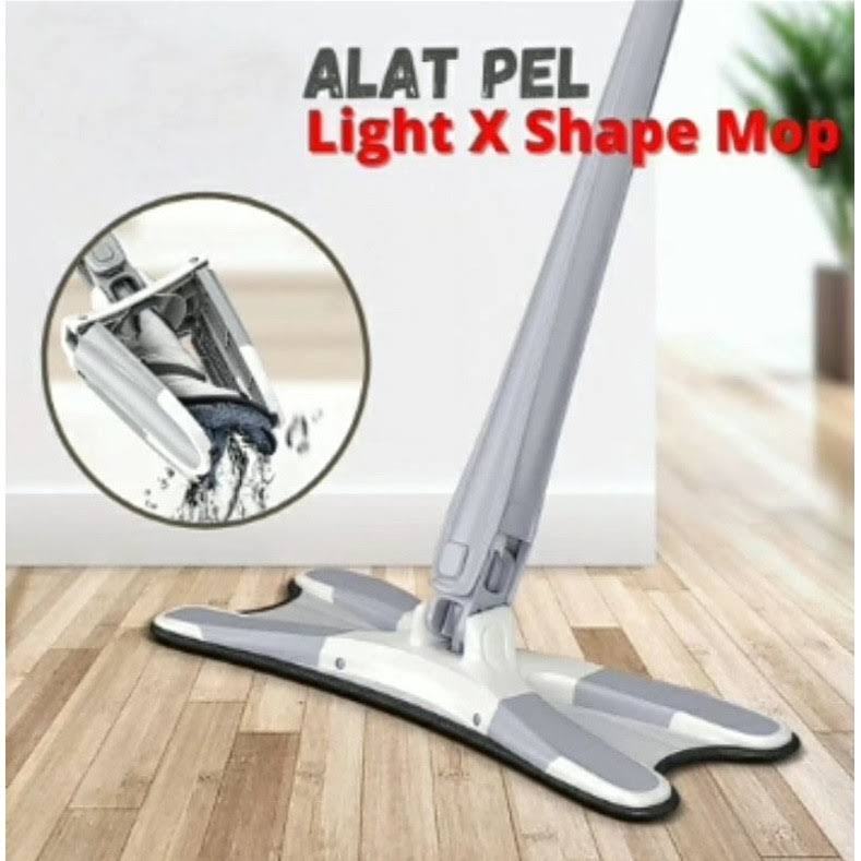 PEL MOP X Alat Pel Peras Praktis Mop Magic Bentuk Light X-shape Mop/ Pel Putar Twist Mop