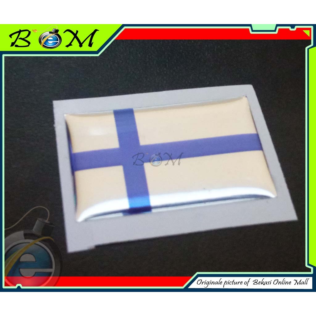 

Sticker stiker Timbul bendera finlandia finland 3x2 cm