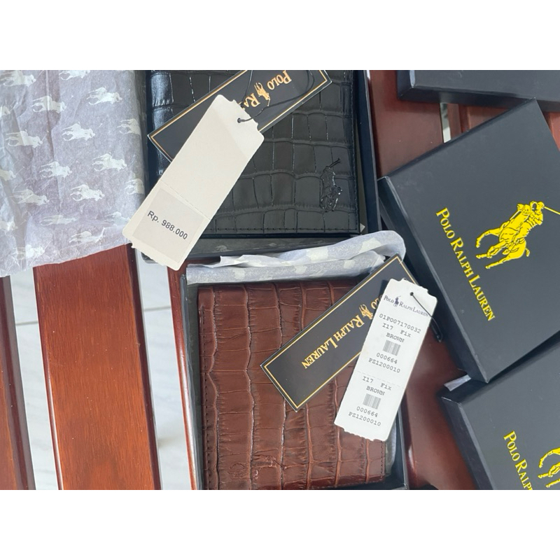 dompet polo ralph lauren crocodile original