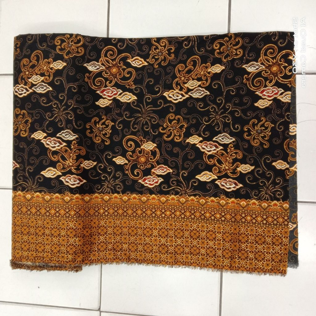 Kain Batik Sutra halus meteran bahan batik semi sutra untuk rok kemeja tunik dll