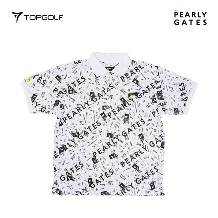 PEARLY GATES POLO SHIRT M KNT 53-4199325 WH