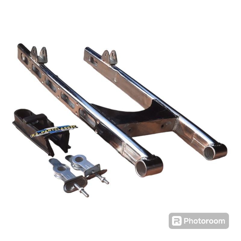 Swing Arm Tiger Copy Aitech Bahan Besi Crome Set Karet Setelan Arm Murah