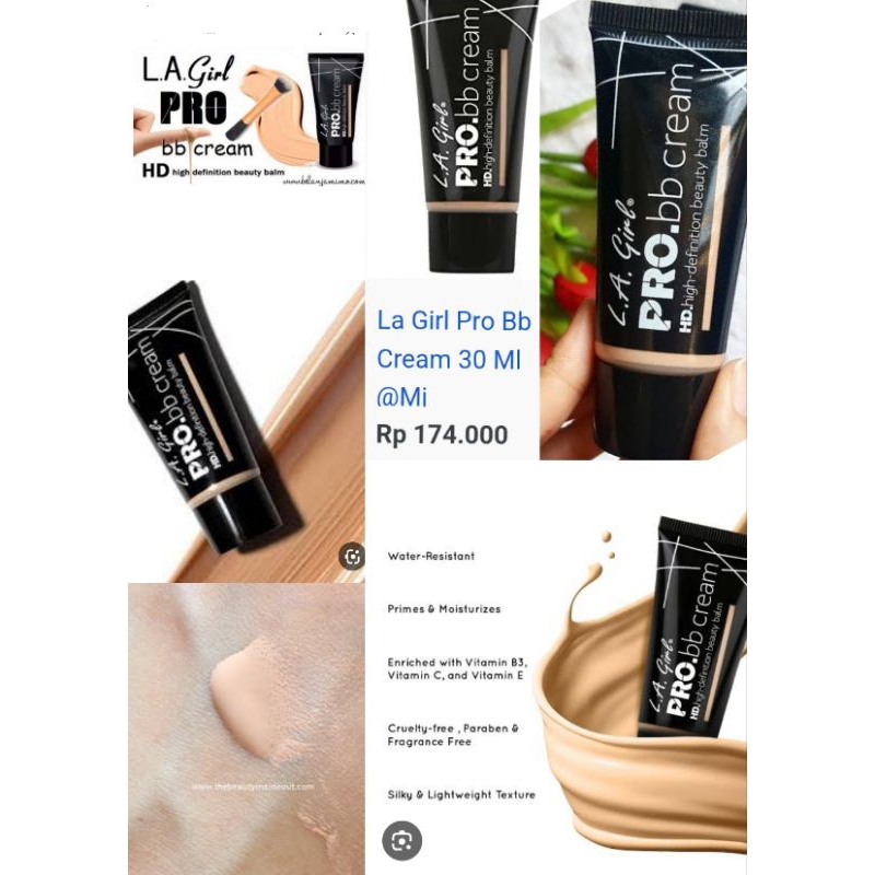 L.A Girl Pro BB Cream HD High Definition Beauty Balm Light Medium