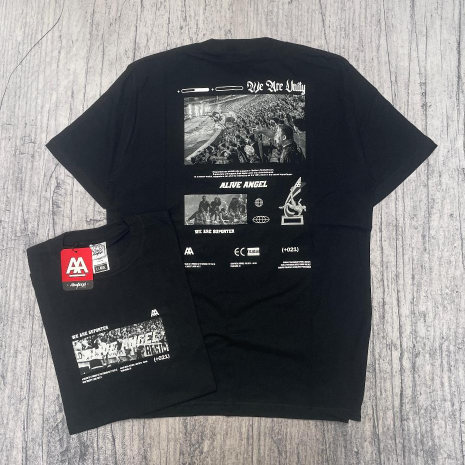 T-SHIRT STREETWEAR DISTRO PRIA & WANITA HITAM LENGAN PENDEK / KOAS ORIGINAL BRAND LOCAL BANDUNG FULL