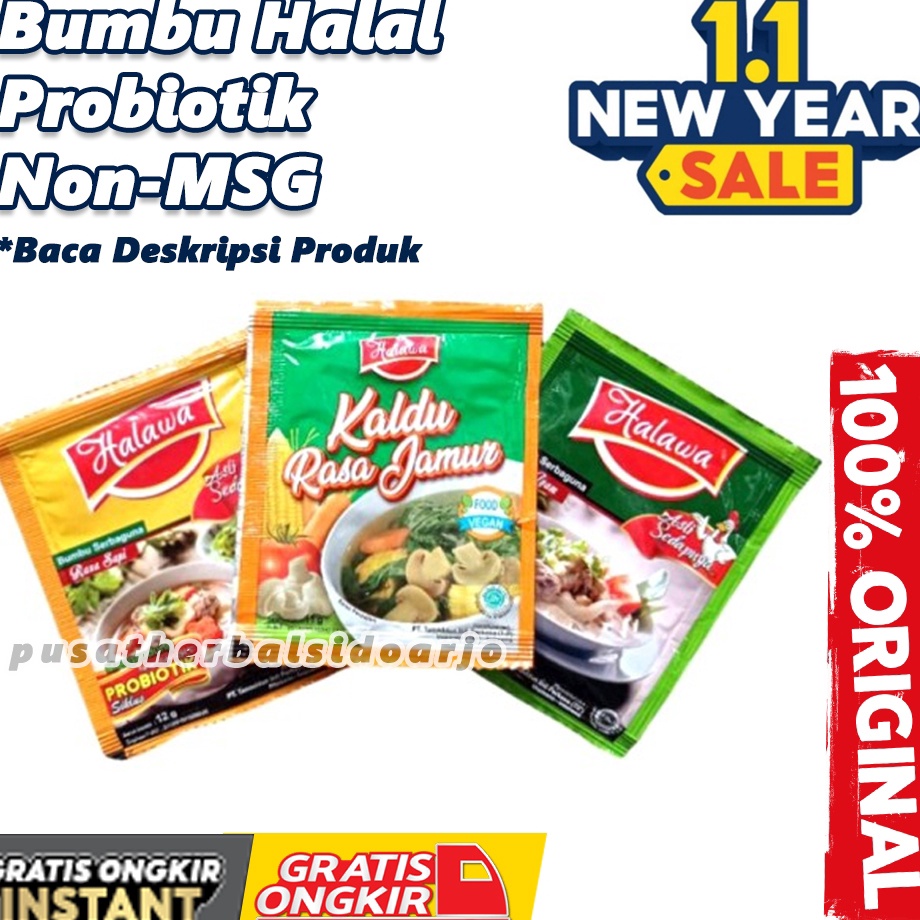 

Promo promo HALAWA BUMBU MASAK 1 Renteng Organik Halawa Kaldu Penyedap Rasa Grosir Halawa Murah