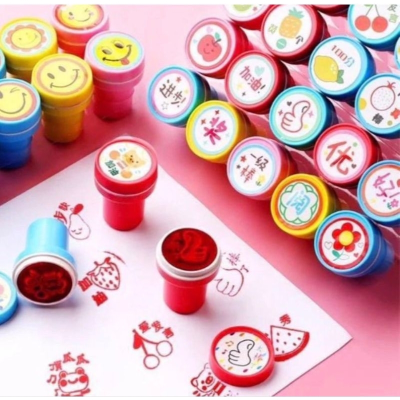 

Round stamp Sanrio Momo unicorn/mainan stempel Sanrio/per pc