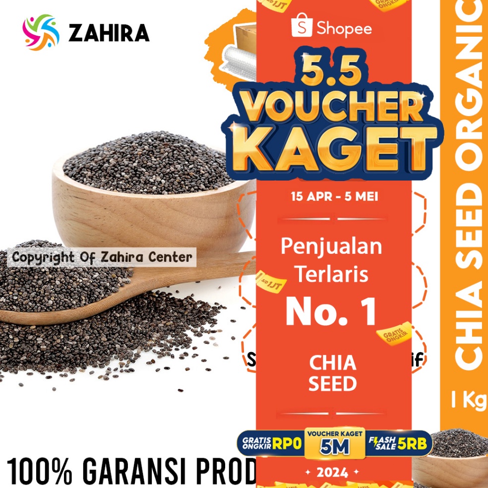 

Super Promo Chia Seed Premium 1Kg Mexico Kualitas Terbaik Untuk Diet Keto Kaya Serat Pengganti Nasi Shirataki