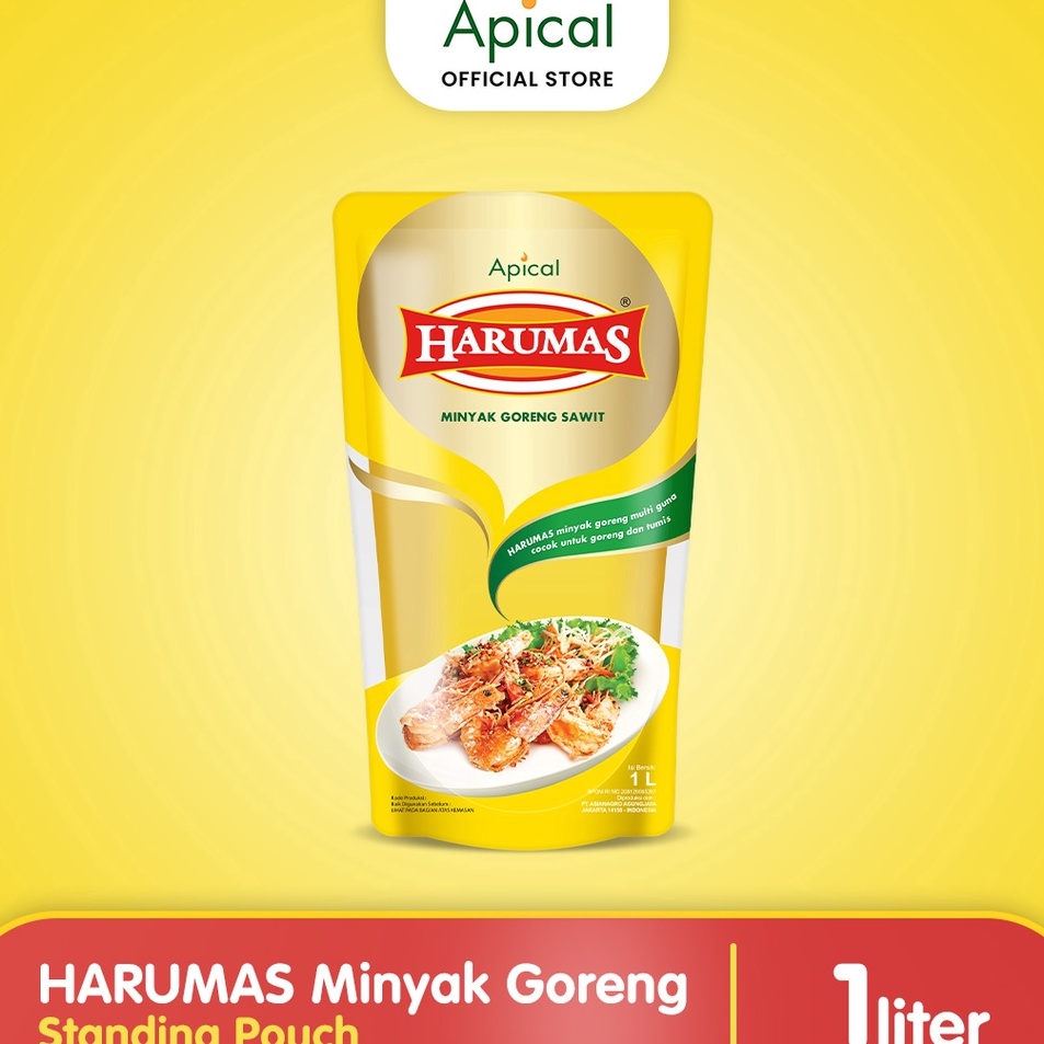 

Barang baru HARUMAS Minyak Goreng Standing Pouch 1L
