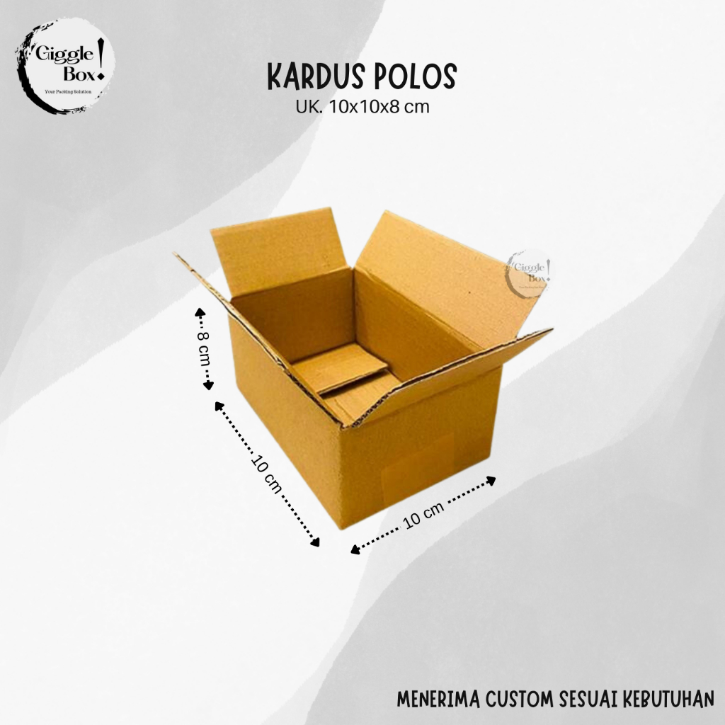 

Kardus Box Polos baru uk. 10x10x8 cm
