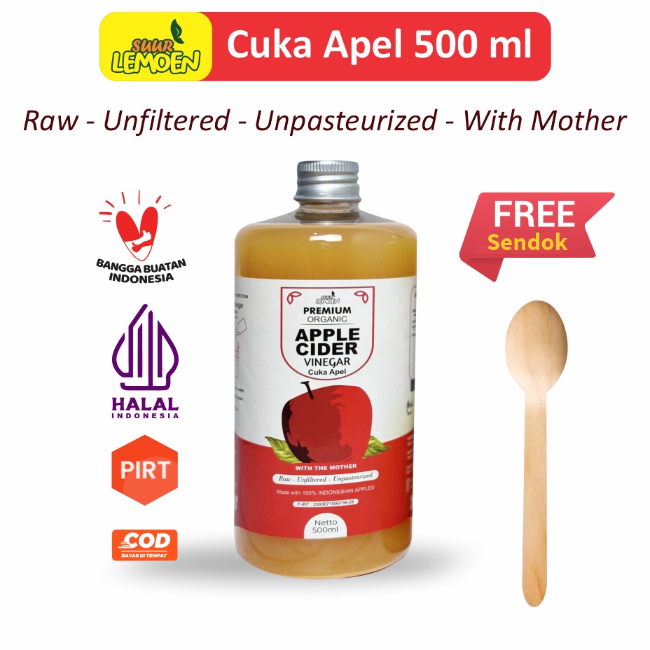 

Lebih hemat CUKA APEL Apple Cider Vinegar 25 ml 5 ml Premium CUKA APEL Organik With The Mother Untuk Diet Alami by Suur Lemoen